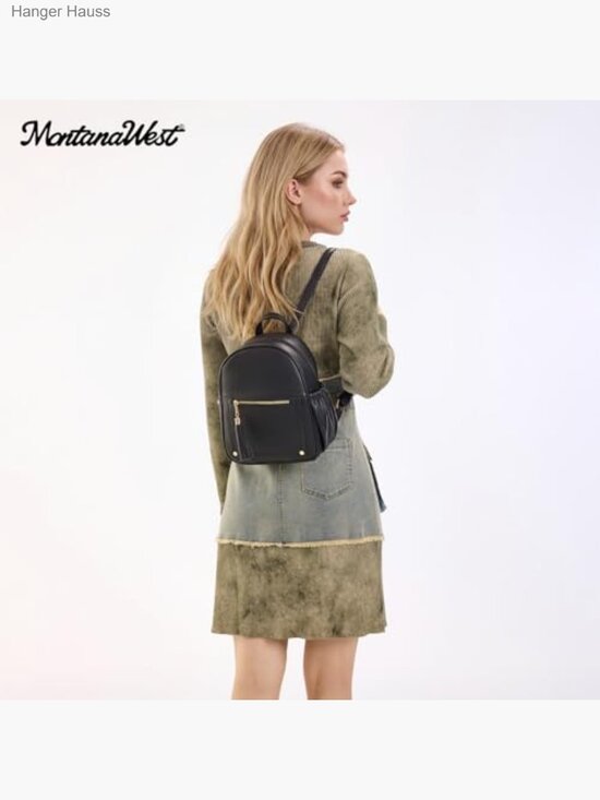 Mini Anti Theft Backpack Purse with Secure Lock and Tassel main image 5
